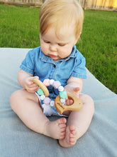 ENGRAVED Personalized and Customized Animal Teether Rattle (Choose Your Colors/Animal!)