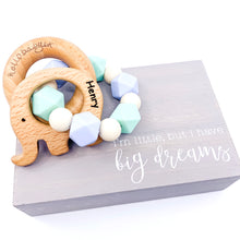 ENGRAVED Personalized and Customized Animal Teether Rattle (Choose Your Colors/Animal!)