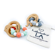 ENGRAVED Personalized and Customized Animal Teether Rattle (Choose Your Colors/Animal!)