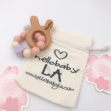Engraved & Personalized Mini Bunny Easter Silicone Teethers